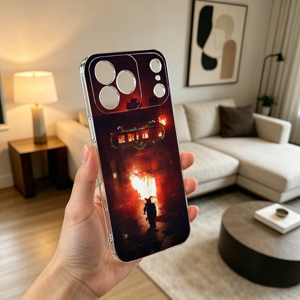 F-Five N-Nights GAME Phone Case Transparent Silicone Soft For iPhone 17 16 15 14 13 12 11 Mini Pro Max Plus
