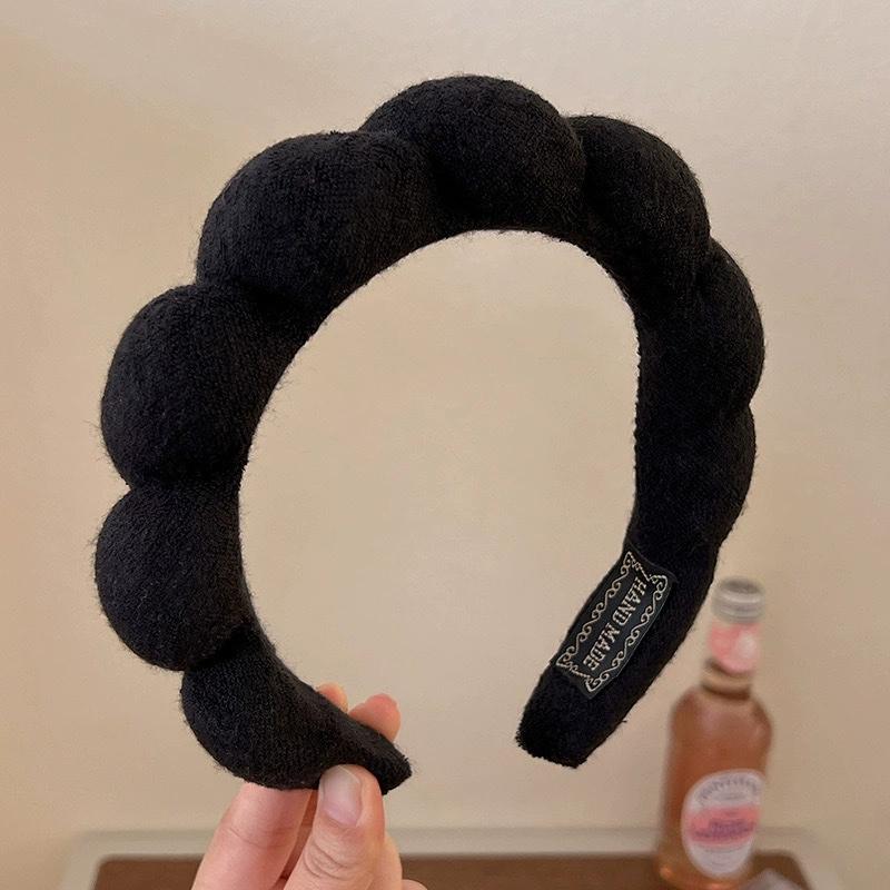 Modische Haarbänder aus Mikrofaser zum Waschen, geschwollenes Stirnband, Spa-Blasen-Stirnband, Gesichts-Make-up, Dusche, Hautpflege, Mädchen-Accessoires