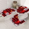 Marry Christmas Shower Curtain Red Drawf Printed Waterproof Polyester Bath Curtain For New Year Christmas Bathroom Decoration
