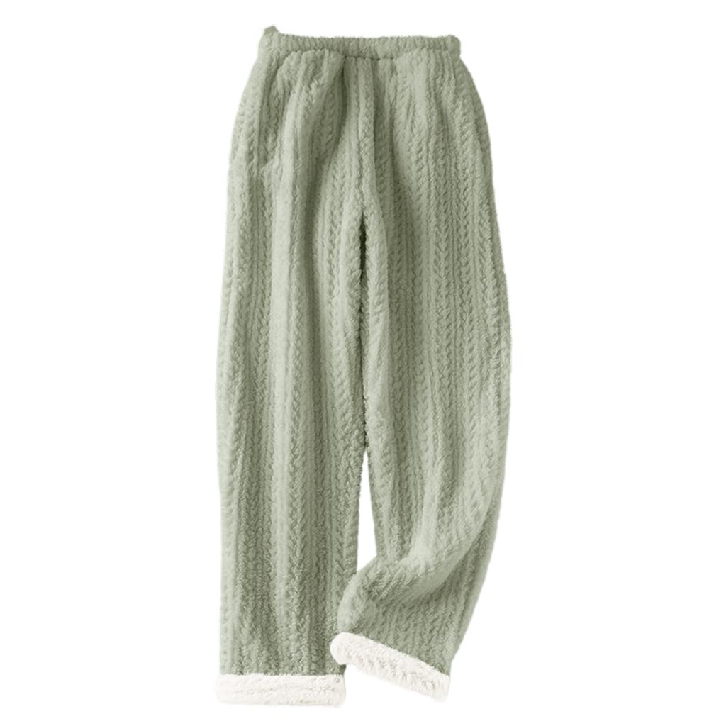 Women's Fashion Fleece Line Thickened Long Pajama Pants
