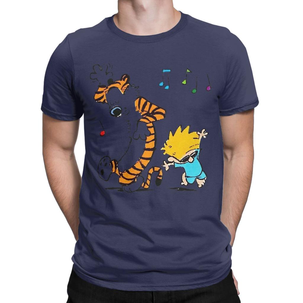Calvin And Hobbs Dance Novelty 100 Cotton Tshirt Calvin Tees Tops For Unisex