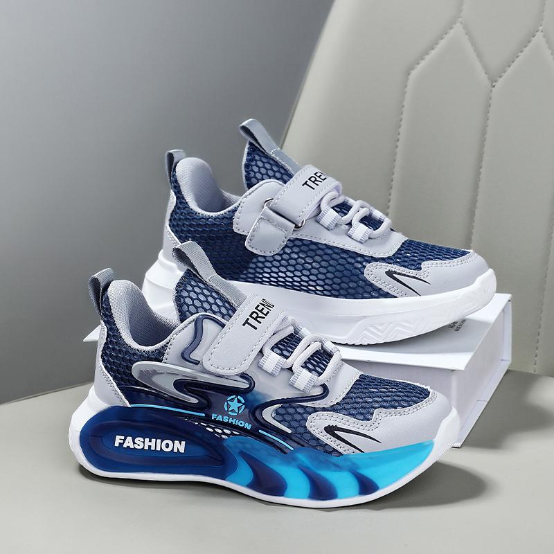 Childrens Tennis Shoes Boys School Running Exercise Anti Slip Cushioning Sports Shoes 2025 New Lightweight Leather Casual Shoes