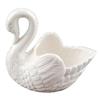 Creative White Swan Ceramic Flower Pot Multifunction Candlestick