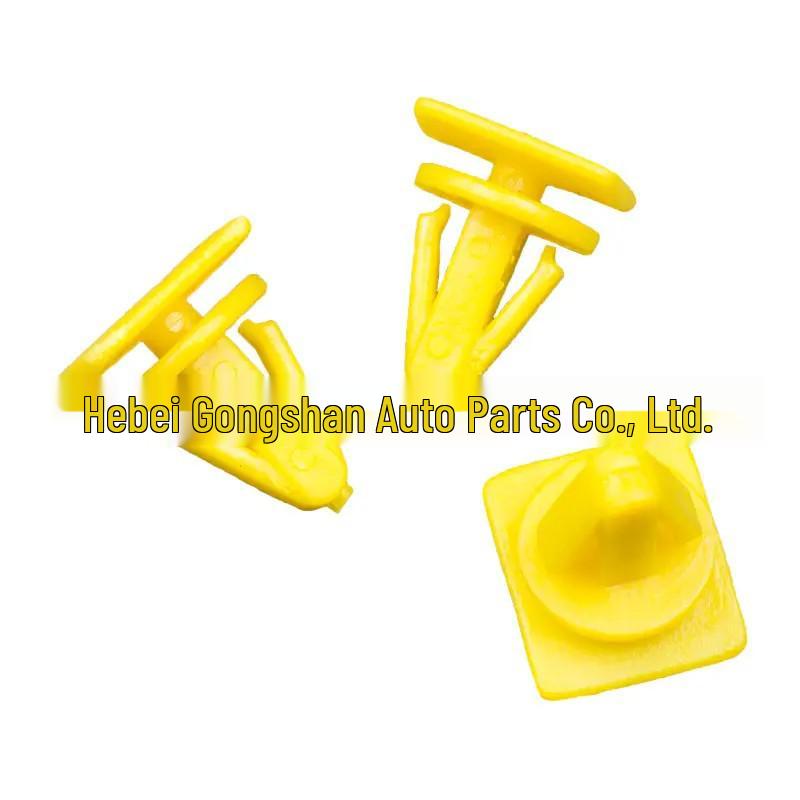 Modern Square Door Panel Clips: White Trim & Skirt Guard for Interior Panels & Wheel Arches