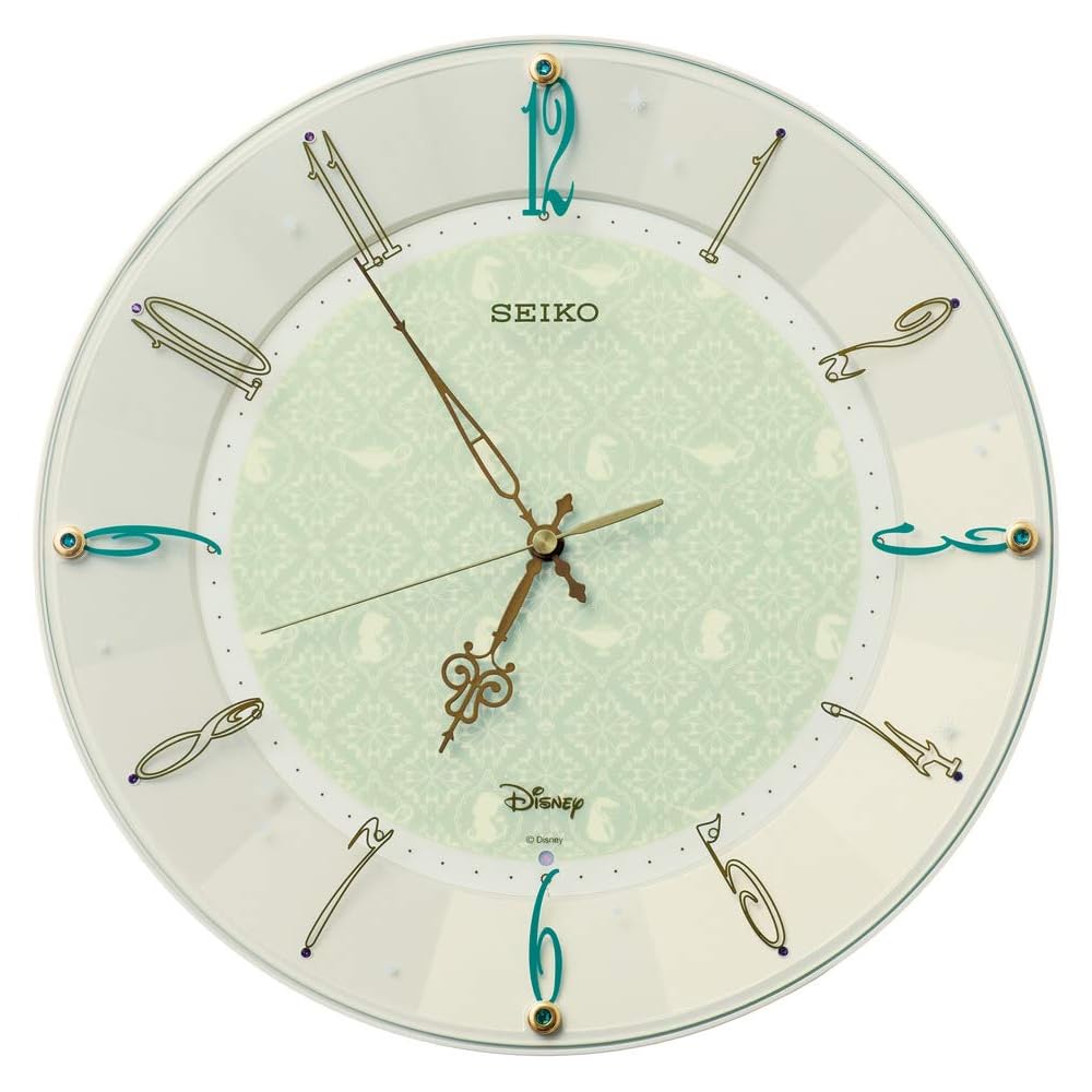 Seiko Clock Wall Clock, Character Design, Disney, Aladdin, Radio Controlled, Analog, FS512C