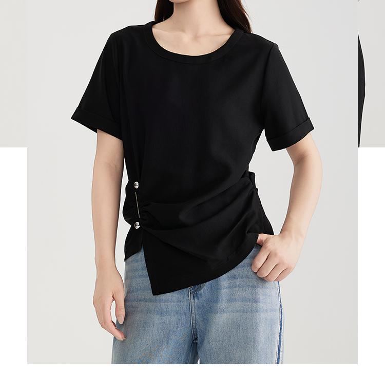 Gubang Round Neck Short-Sleeved T-Shirt