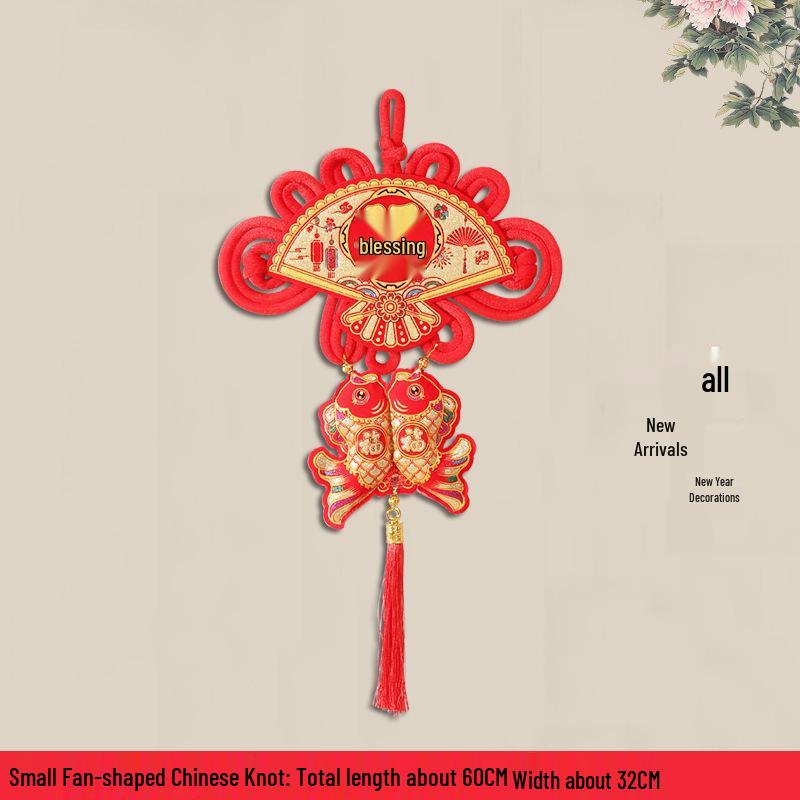 2026 Year of the Horse Chinese Knot Fu Pendant: High-Grade Auspicious Hanging Decoration for New Year and Spring Festival