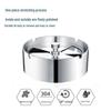 Seiko Stainless Steel Ashtray with Lid - Creative, Thickened Design for Home, Car, or Cafe Use