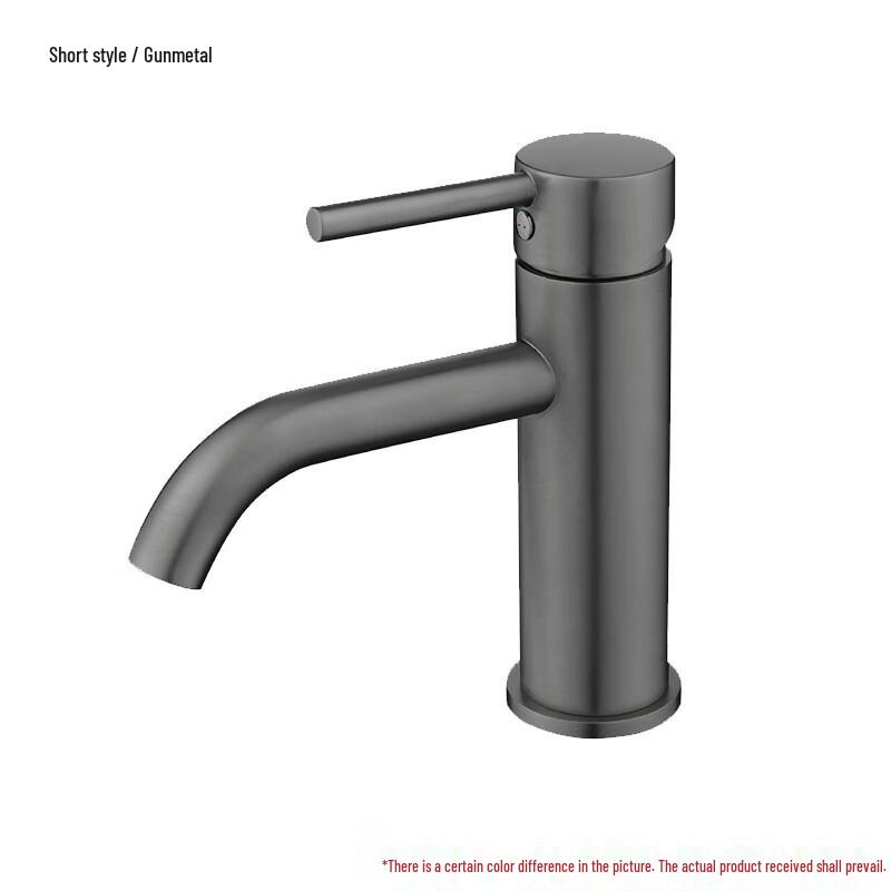 Gunmetal Grey Hot & Cold Countertop Faucet