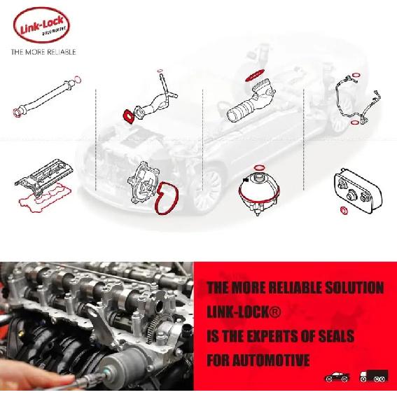 LINK-LOCK Kurbelwellen-Wellendichtring Dichtung 90X110X8MM 11117587168 11117584398 11117547841 für BMW N20 N52 N54 N55 525I 523I 530I 535I