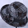 Damen Herbst- und Winter Eleganter Verdickter Warmer Fischerhut Mittelalterliche und Ältere Frühling Schlichte Freizeit Flache Mütze