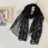 2026 New Lace Scarf Silk Scarf Women's Spring and Autumn Thin Fashion High-end Breathable Neck Scarf Versatile External