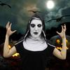 1 Set Halloween Headgear Scary Nun Emulsion Headgear Halloween Thriller Cosplay Costume for Party Home