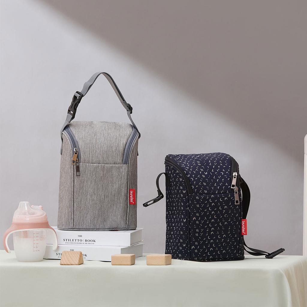 Practical Baby Bottle Bag Waterproof Baby Food Bag Lunch Bag Reusable Baby Bottle Tote Bag for Back to Work Nursing Mom