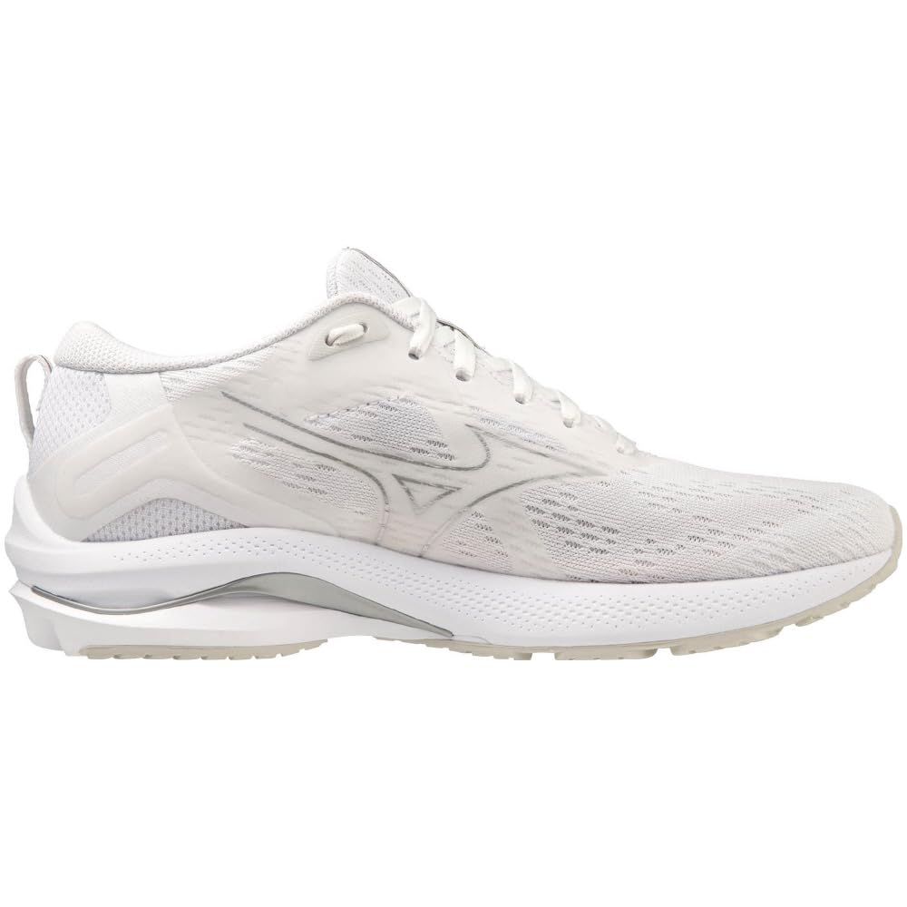 Mizuno Wave Legacy Running Shoes for Wave Rider White x Silver x 2E Jogging, Marathon, Sports, Training, Lightweight, Sole, Women's, White, 23.5 cm,