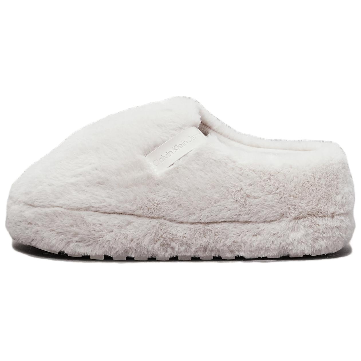 

Calvin Klein Женские сандалии слипоны с круглым носком, обувь, серый, белый, YW0YW01596ACF 36