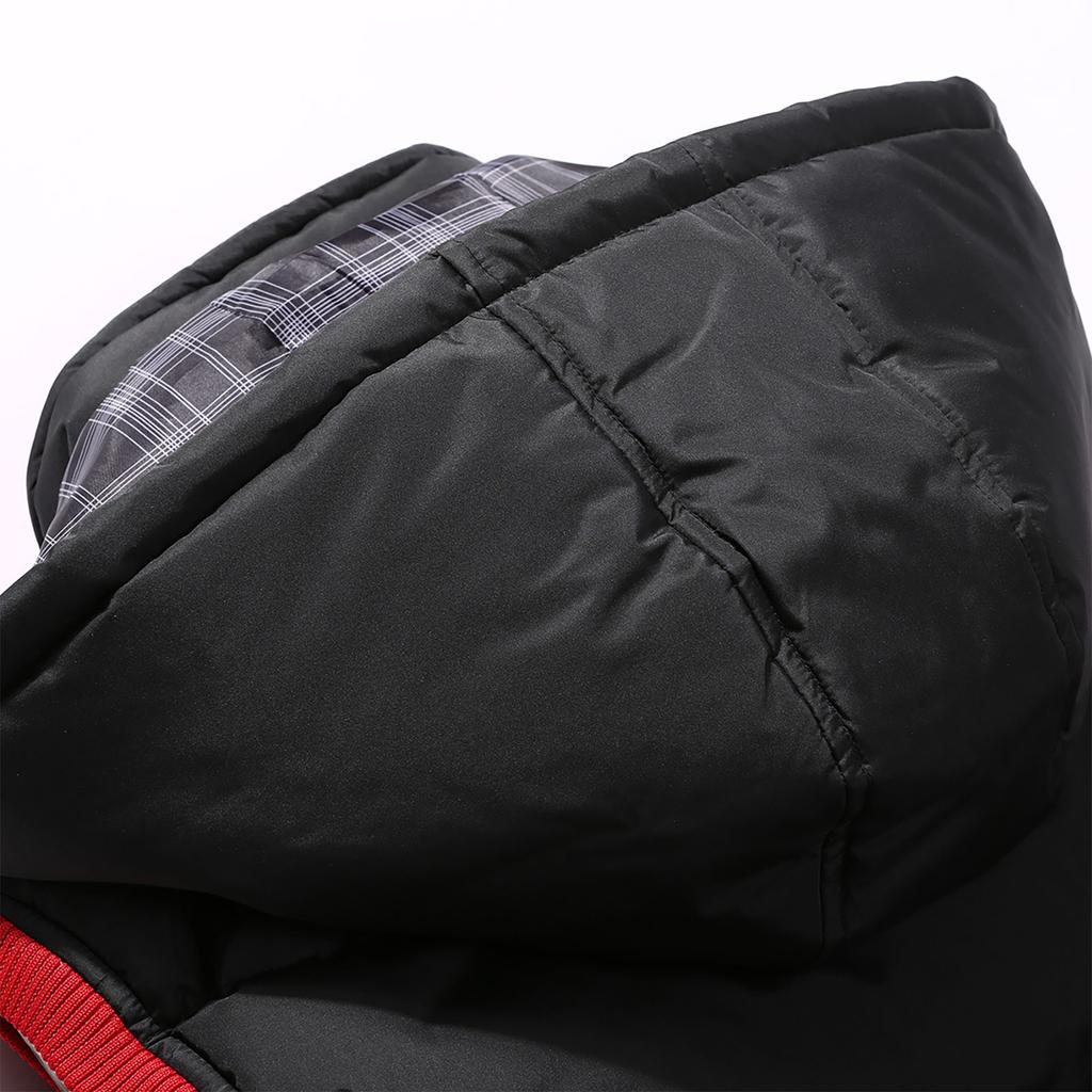 Men's And Women's Outdoor Casual Hooded Vest With Color Matching Inside And Out, Men's Cotton-padded Thickened Warm Sleeveless Jacket