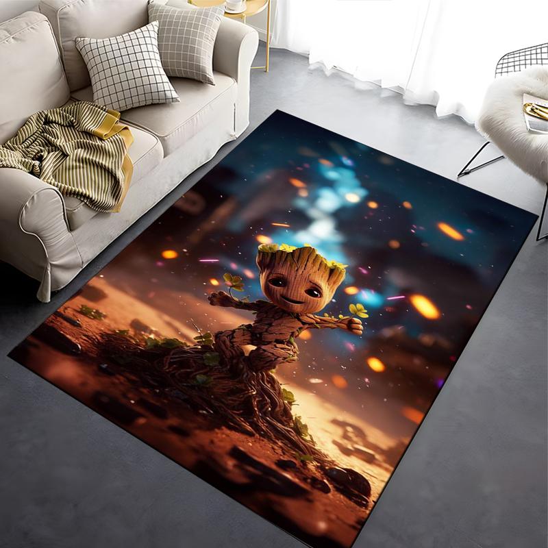 Disney Groot Cartoon 3D Printing Large Area Rug Carpets for Home Living Room Bedroom Sofa Doormat Kids Floor Mats Gift Potdemiel