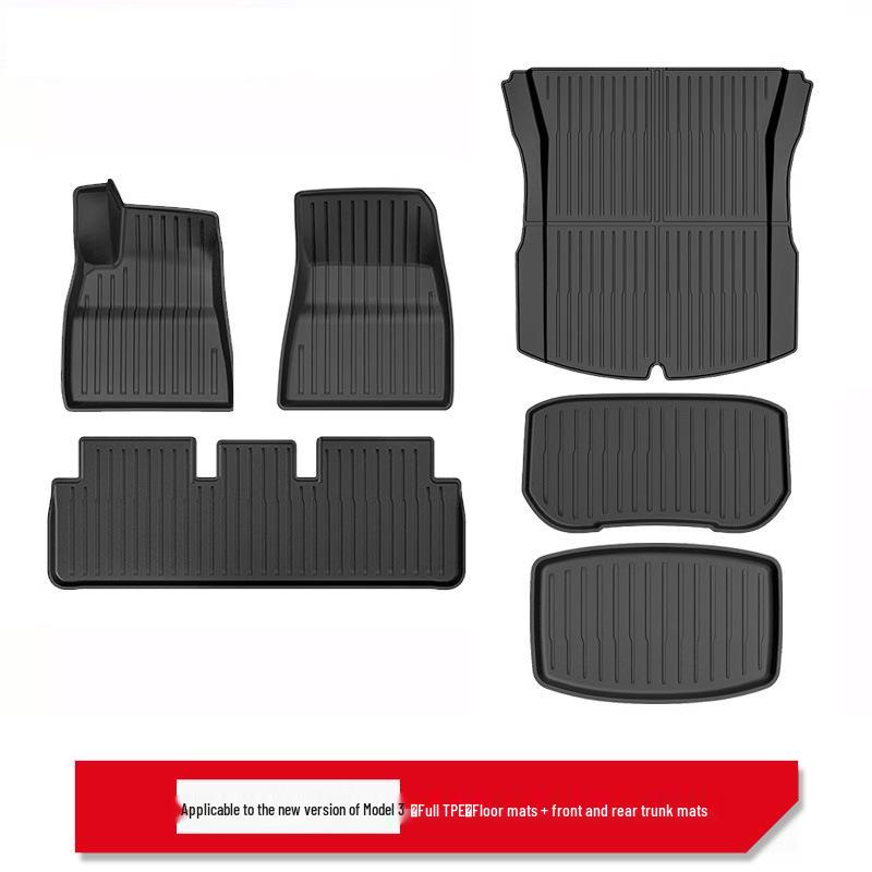 Updated TPE Floor Mats for Tesla Model 3/Y - Full Coverage for Driver's Side