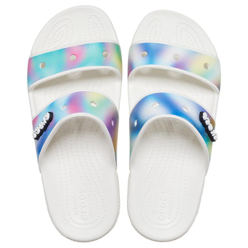 Crocs Classic Colorful Sandals Unisex Multi Color White
