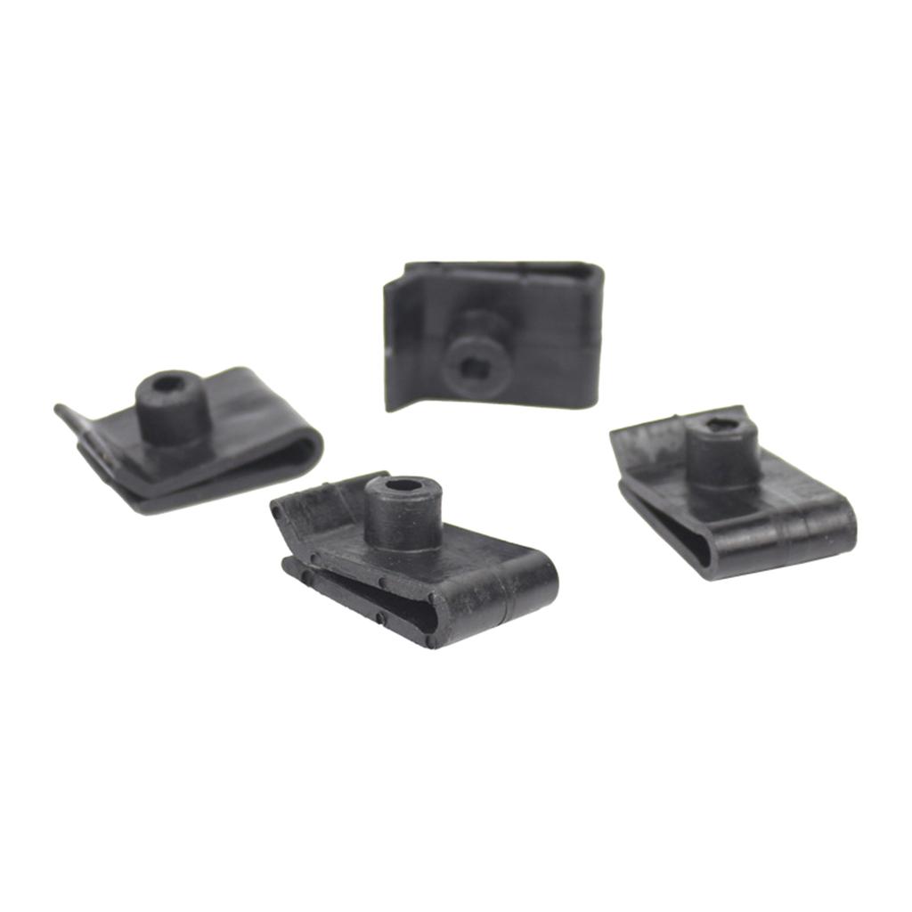 5/10Pcs Car U-Type Screw Base Fastener Clips, License Plate Screw Base Nut Mounting Clip Rivets for Engine Fenders Bumper