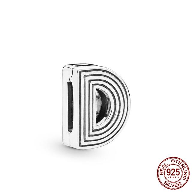 New Copper A-Z26 English Letter Bonded Beads That Can Be Freely Combined Are Fit For Flat Bracelets Diy Fine Jewelry