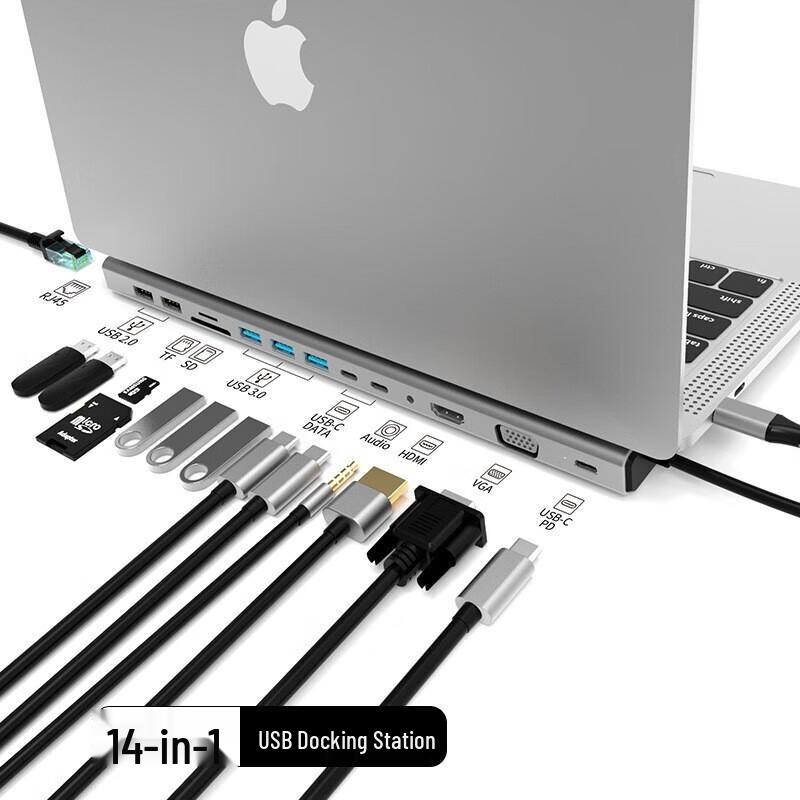 

14-in-1 USB-C Docking Station with Gigabit Ethernet