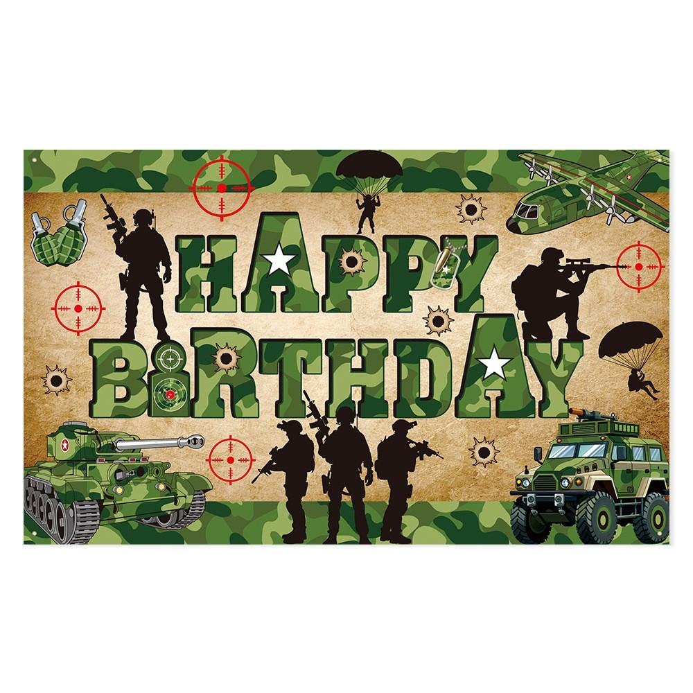 

Баннер Современный Фон Для Вечеринок По Случаю Дня Рождения В Военной Тематике И Праздничных Дисплеев