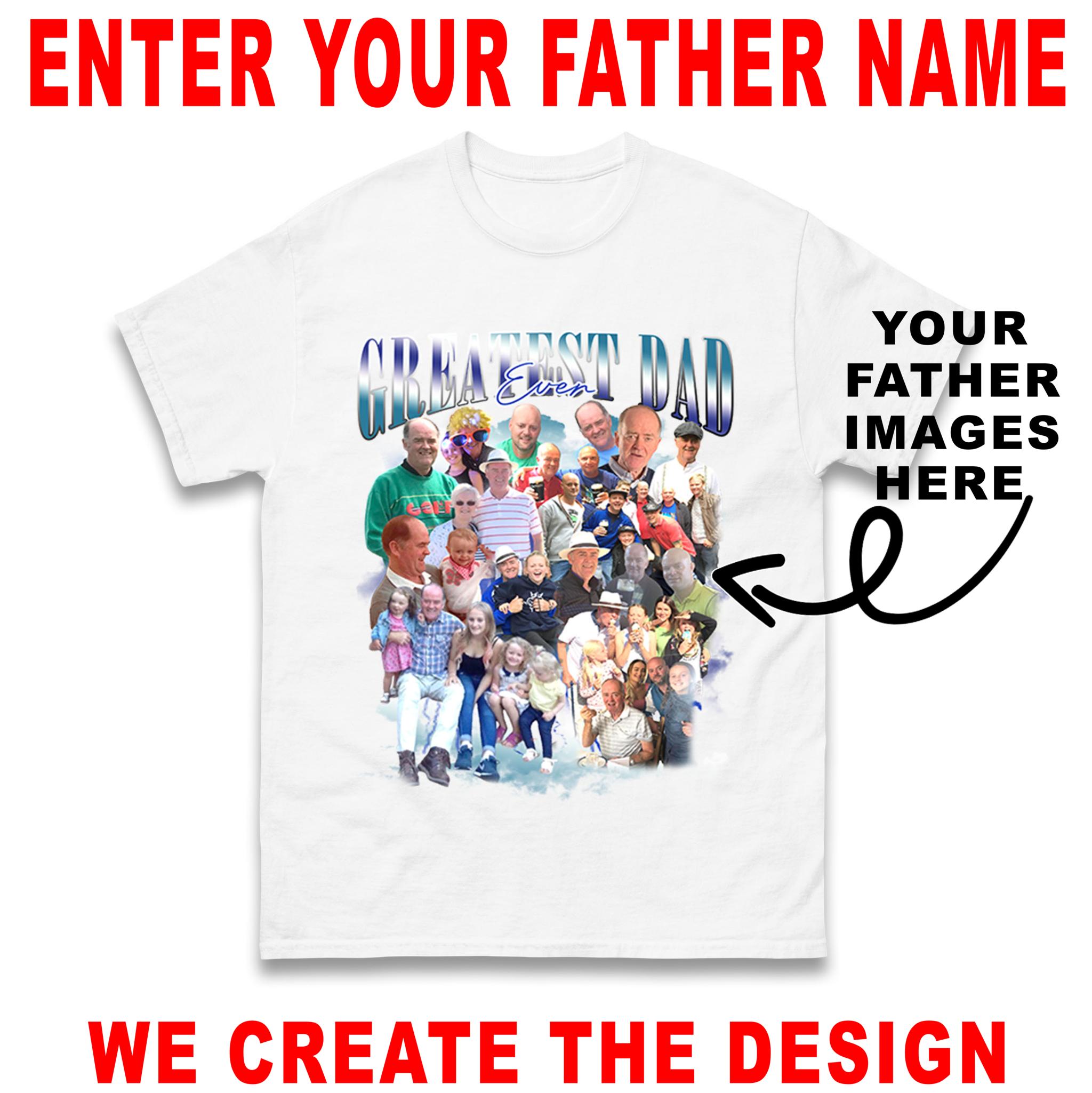 Fathers Day Personalised Bootleg T Shirt Tshirt Mens Womens Unisex Tops Tees S
