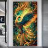 Chinoiserie Fantasy Animal Colorful Phoenix Large Diamond Painting Cross Stitch Embroidery Kit 5D Diy Diamond Mosaic Home Decor