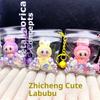 Flocking Keychain Cute Doll Doll Pendant PVC Transparent Bag Luminous Bag Hanging Jewelry
