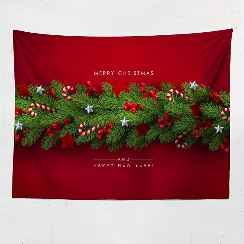 Рождественская звезда гобелен полиэстеровый гобелен настенный на Новый год Гостиная — фото 2