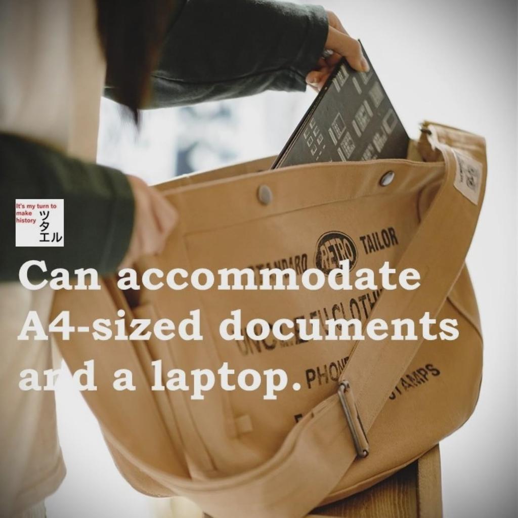 American Vintage Newspaper Boy Design Shoulder Bag [Tsutael] Bag/Retro