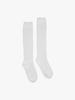 [2PAIRS 1SET] RIBBED KNEE SOCKS_WHITE