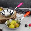 Stainless Steel Kitchen Ladle Thicken Small Milk Pot Portable Water Scoop  Hiking