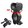 360 Degree Rotation Bicycle Light Holder Flashlight Bracket Mtb Road Bike Multifunction Torch Mount Head Front Light Clip