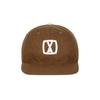 VARZAR VA Square Applique Wool Baseball Cap Brown