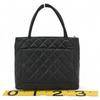 Auth CHANEL Matelasse Reissue Tote Bag Caviar Skin ch99128ht