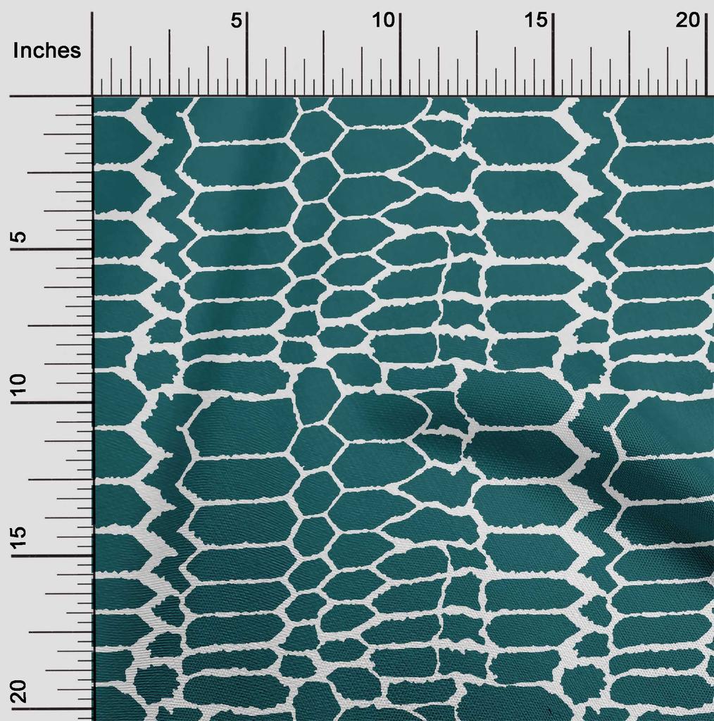 oneOone Cotton Flex Blush Pink Fabric Snake Animal Skin Craft Projects Decor Fabric Printed By The Yard 40 Inch