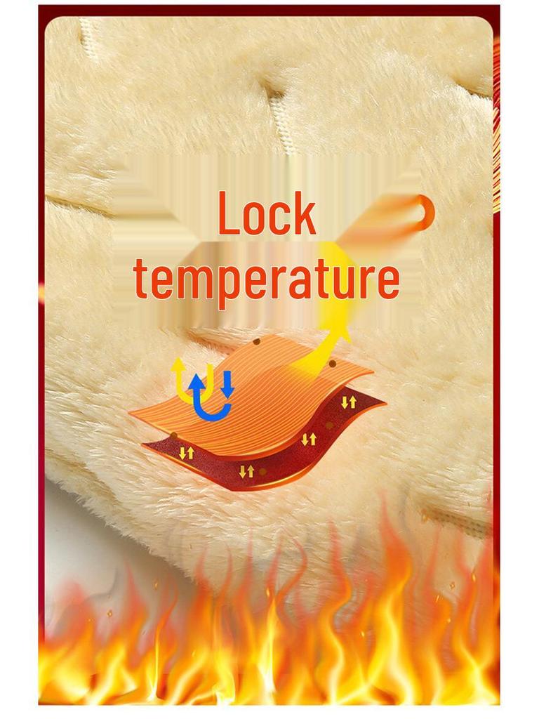 Men's Plus Size Lambswool Winter Pants: Loose, Warm, Fleece-Lined, Thick, Waterproof, Wear-Resistant Sports Outdoor Down Cotton.