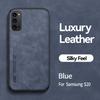 Luxusní kožené pouzdro pro Samsung Galaxy S20 Ultra FE S11E S10E S11 S10 S9 S8 Plus Nárazuvzdorný kovový kryt držáku plechu