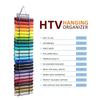 A20F-24 Compartments Vinyl Storage Organizer Holder Hanging Bag Crafts Vinyls Roll Storages Rack Hang Pocket Behind Door Room