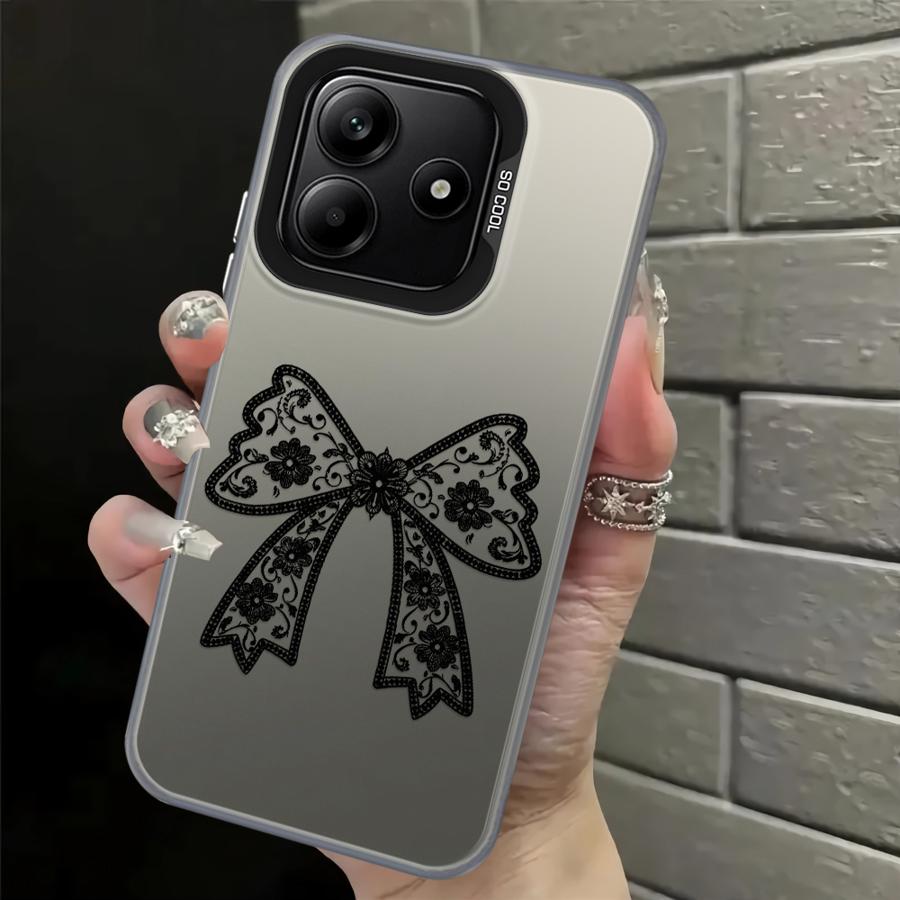 

Black Fashion Lace Back Phone Cover Case for Xiaomi Poco C50 C51 X3 Pro F4 X3 NFC F3 GT X5 Poco F3 GT
