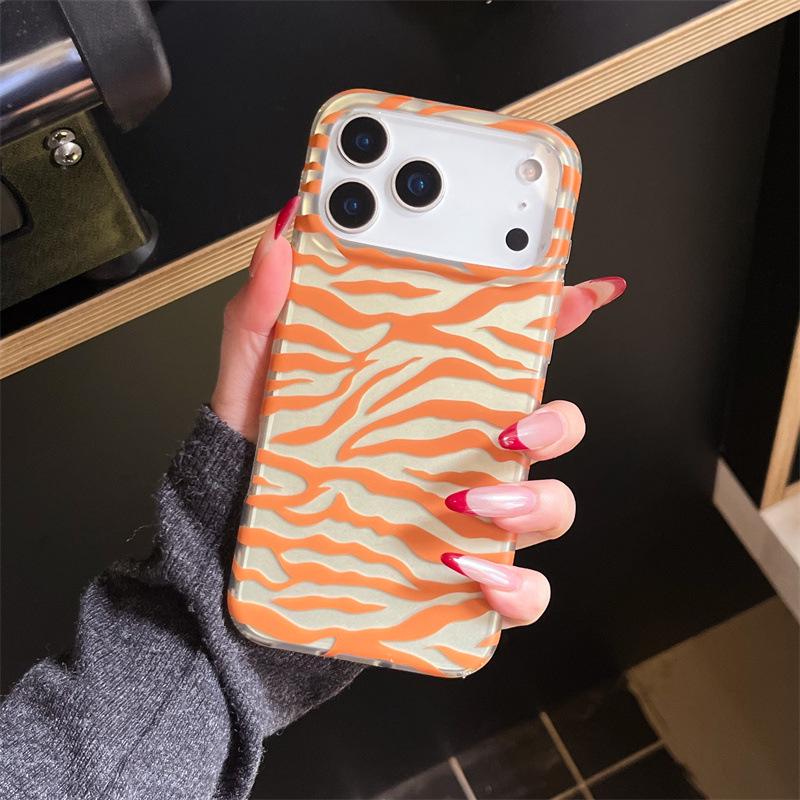 Compatible with iPhone 16/16 Pro Max Case: IMD Dual-Layer Zebra Pattern for iPhone 13/14/15 Protection