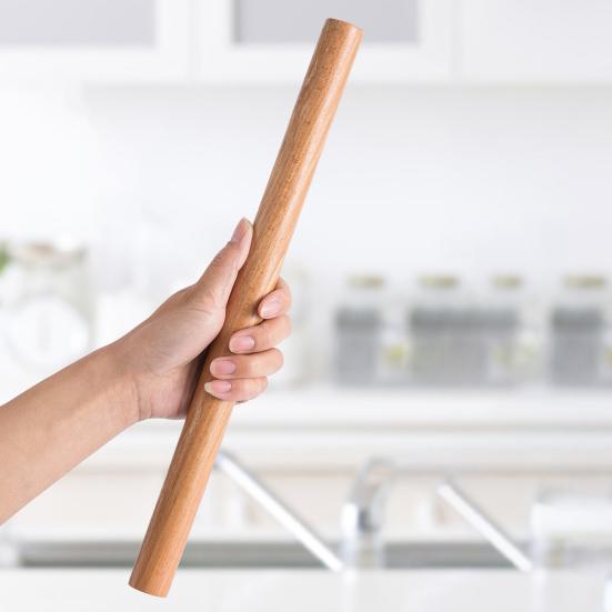 Rolling Pin Ergonomic Design Beech Wood Rolling Pin for Dough Pastry Baking Dumpling Noodle Maker Kitchen Tool
