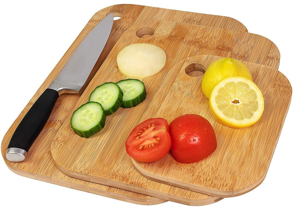 Supri Bamboo Cutting Board Set, 3 Pieces
