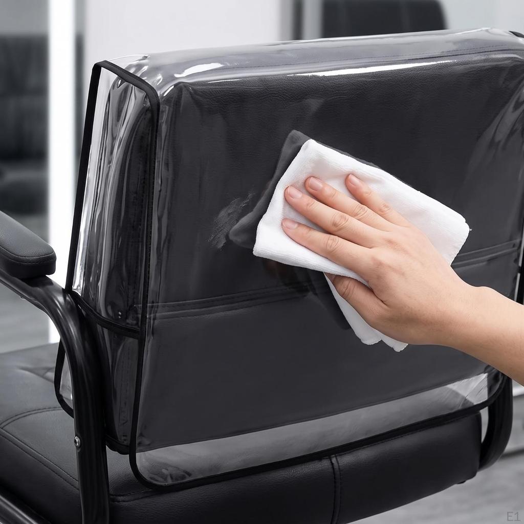 2 Pieces Salon Chair Cover Heavy Duty PVC Long-Lasting