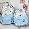 Schoolbag Lightweight Casual Backpack Cow Pattern Simple Going Out Cartoon Dog School Bag Female Student Cute Large Capacity Backpack