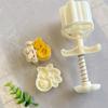 Dragon Pattern Moon Cake Mold Pastry Tool Hand Press Cookie Dessert Cutter Bakings Tool for MidAutumn Festival Easy Use