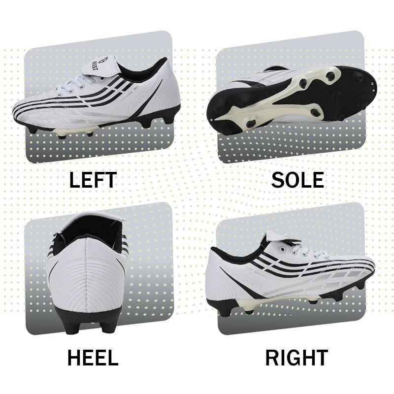 Youth Long Spike Soccer Shoes Size 31-39 TF Primary School Training Sneakers Soccer Shoes Lace Up Anti Slip Lightweight Sneaker